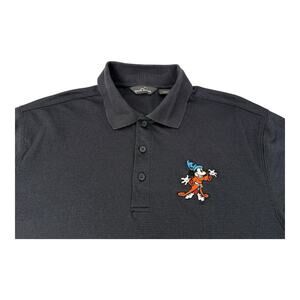 Walt Disney Imagineering Employee Polo Shirt Mens XS Eddie Bauer Sorcerer Mickey